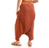 Harem pants in cotton chambray