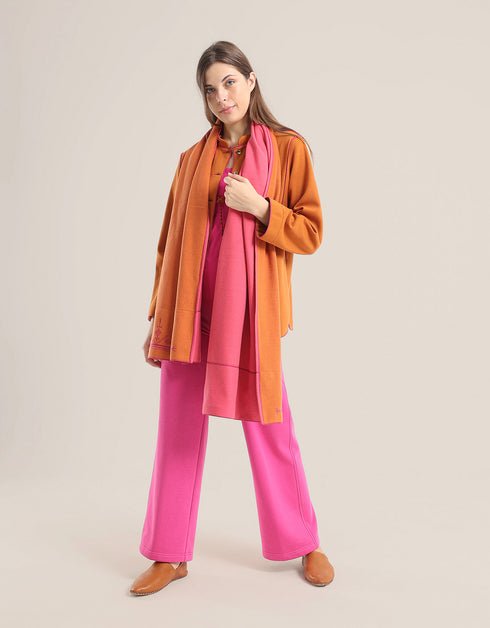 Shirt Jacket with round hem with slits