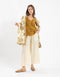 Top in cotton thin straps with a V-neckline