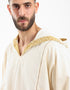 Cotton hooded shirt with Details