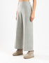 Wide leg pants with elastic on the back